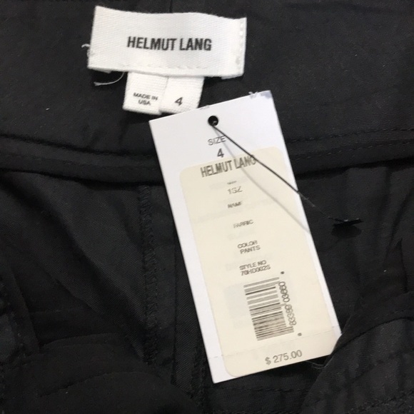 HELMUT LANG Black Lightweight Trousers Size 4 - Picture 7 of 10